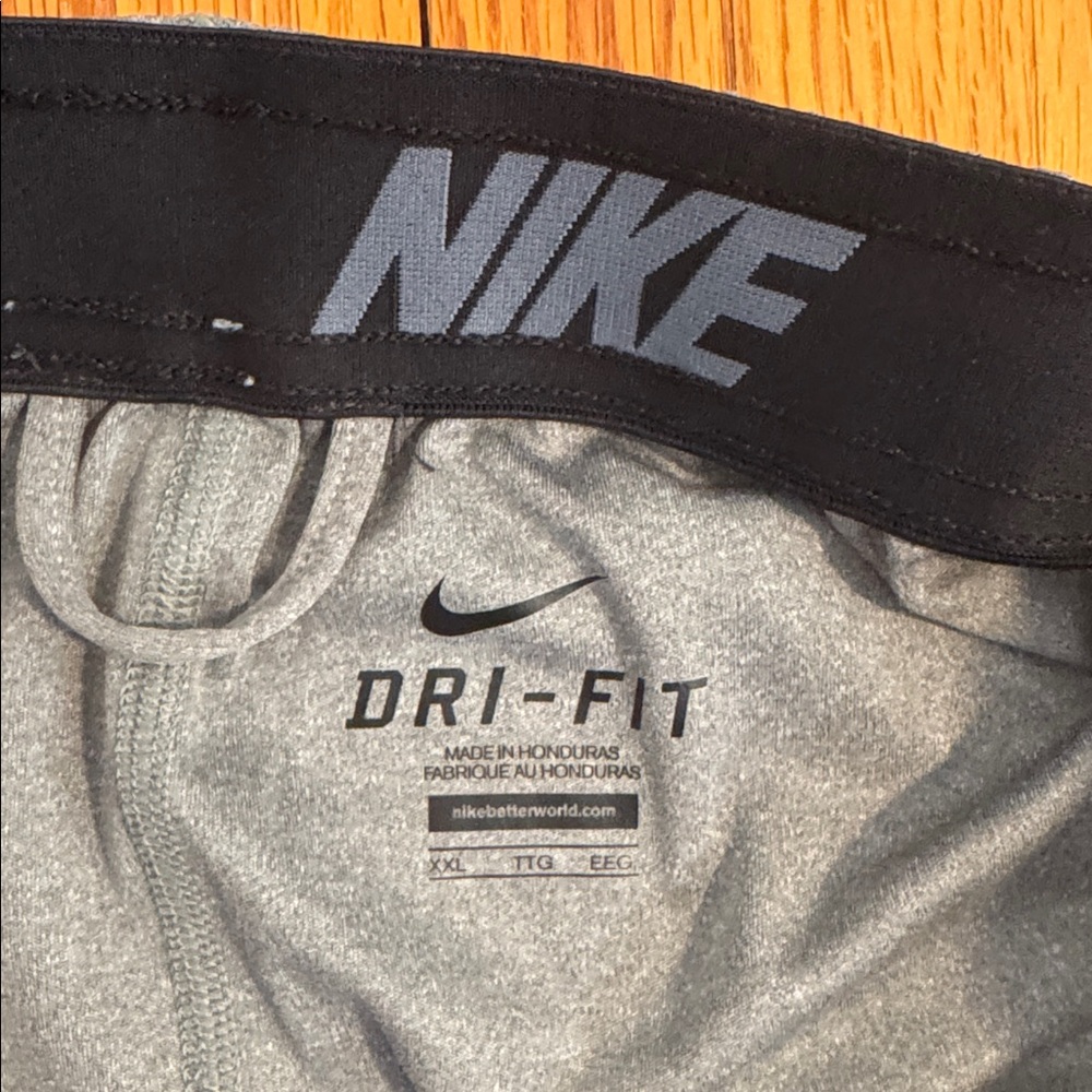 NIKE GREY DRI-FIT ATHLETIC SHORTS Men’s XXL Color - Picture 3 of 6